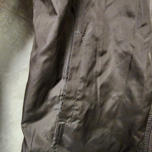 Cg.l.cg Chocolate Brown Puffer Vest With Reversible Under Jacket Size La… - Picture 13 of 13
